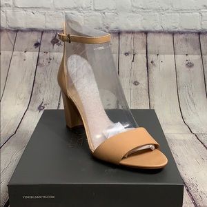 Vince Camuto Nude Corlina Ankle Strap Sandals